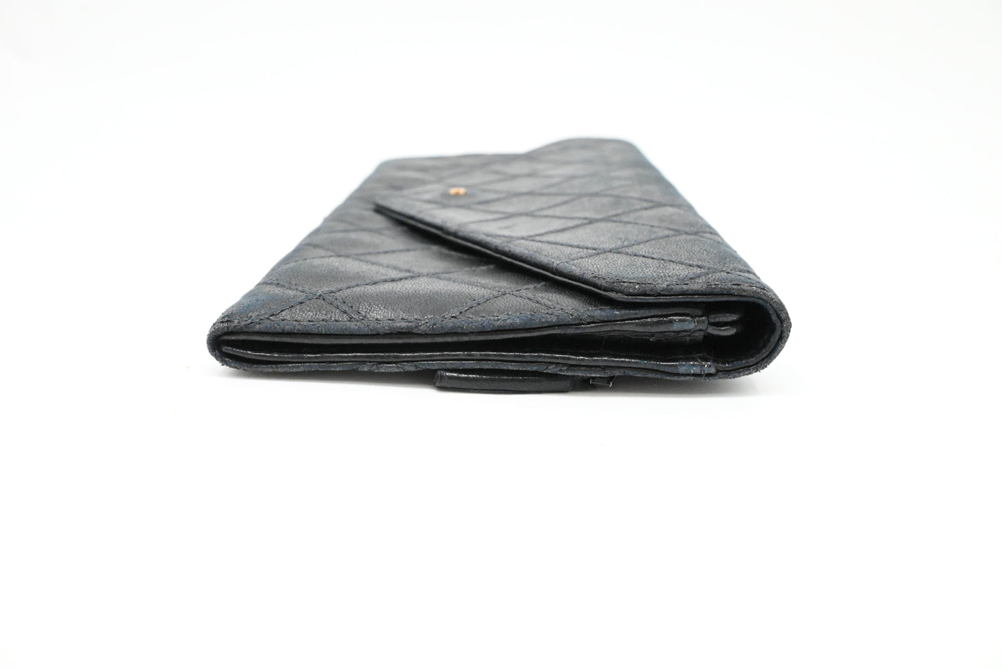 Chanel Long Wallet in Black Leather