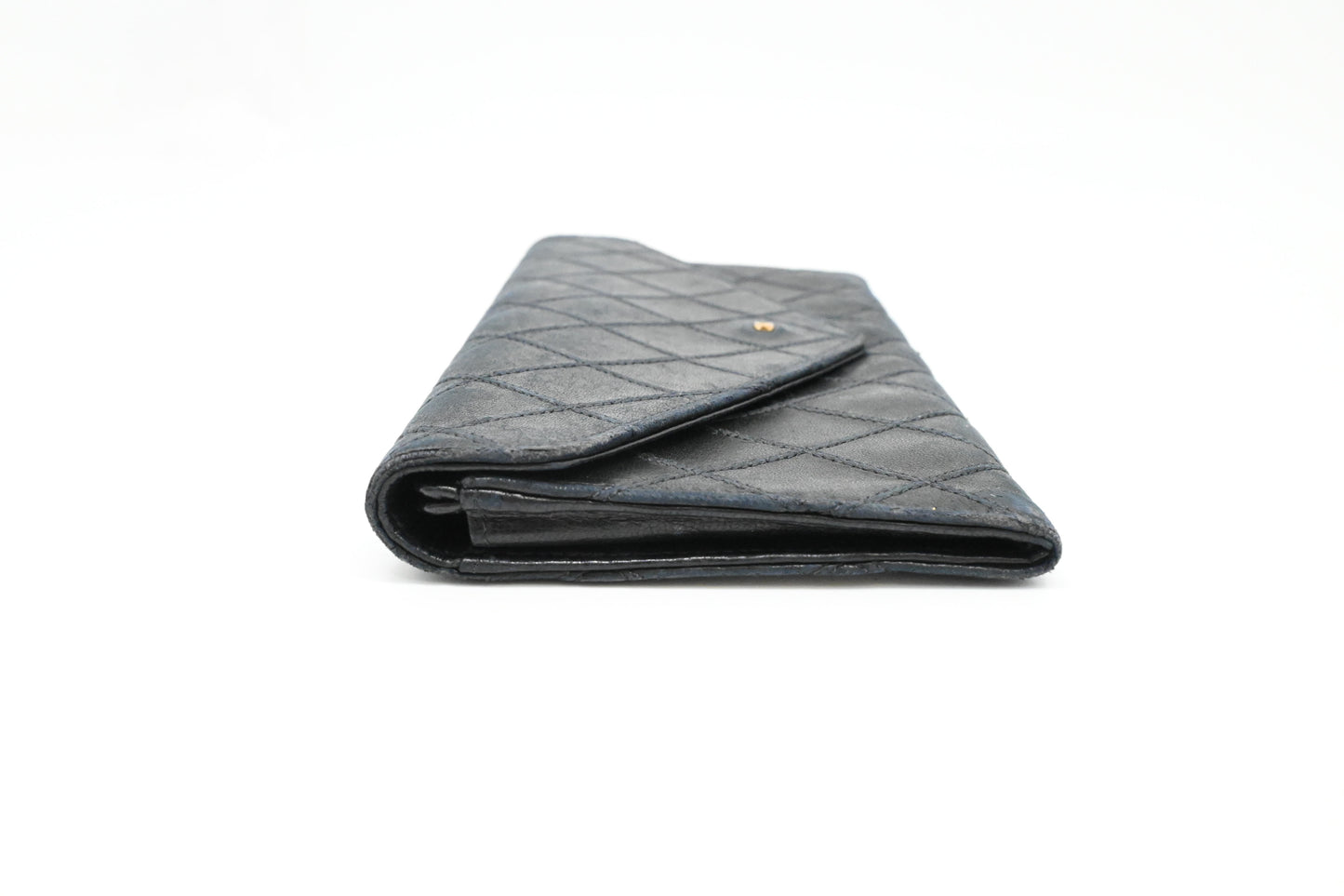 Chanel Long Wallet in Black Leather