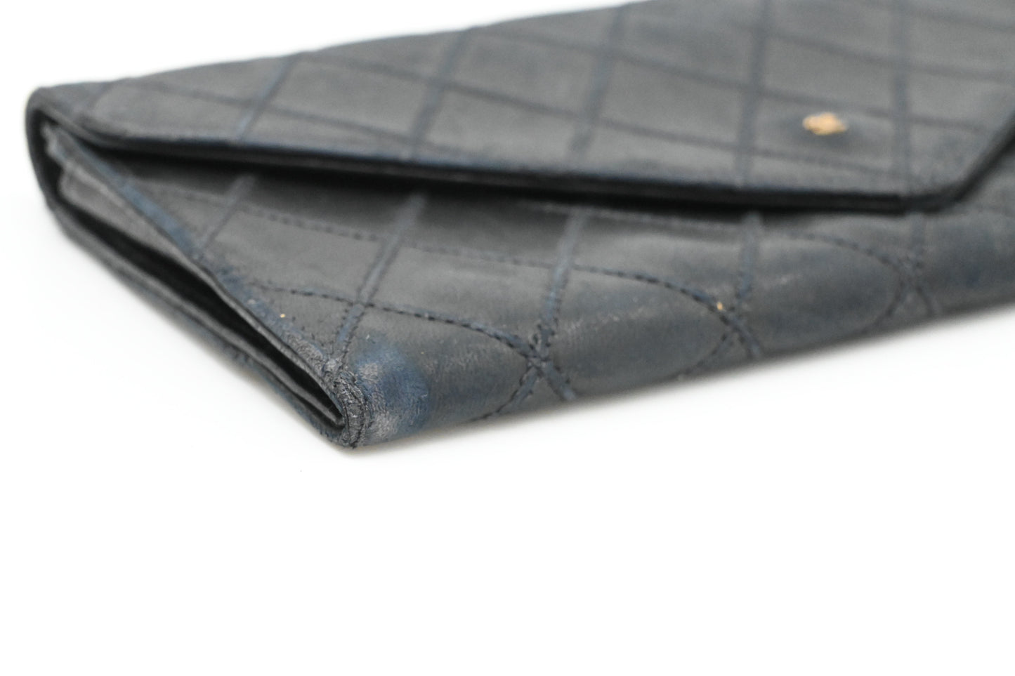 Chanel Long Wallet in Black Leather