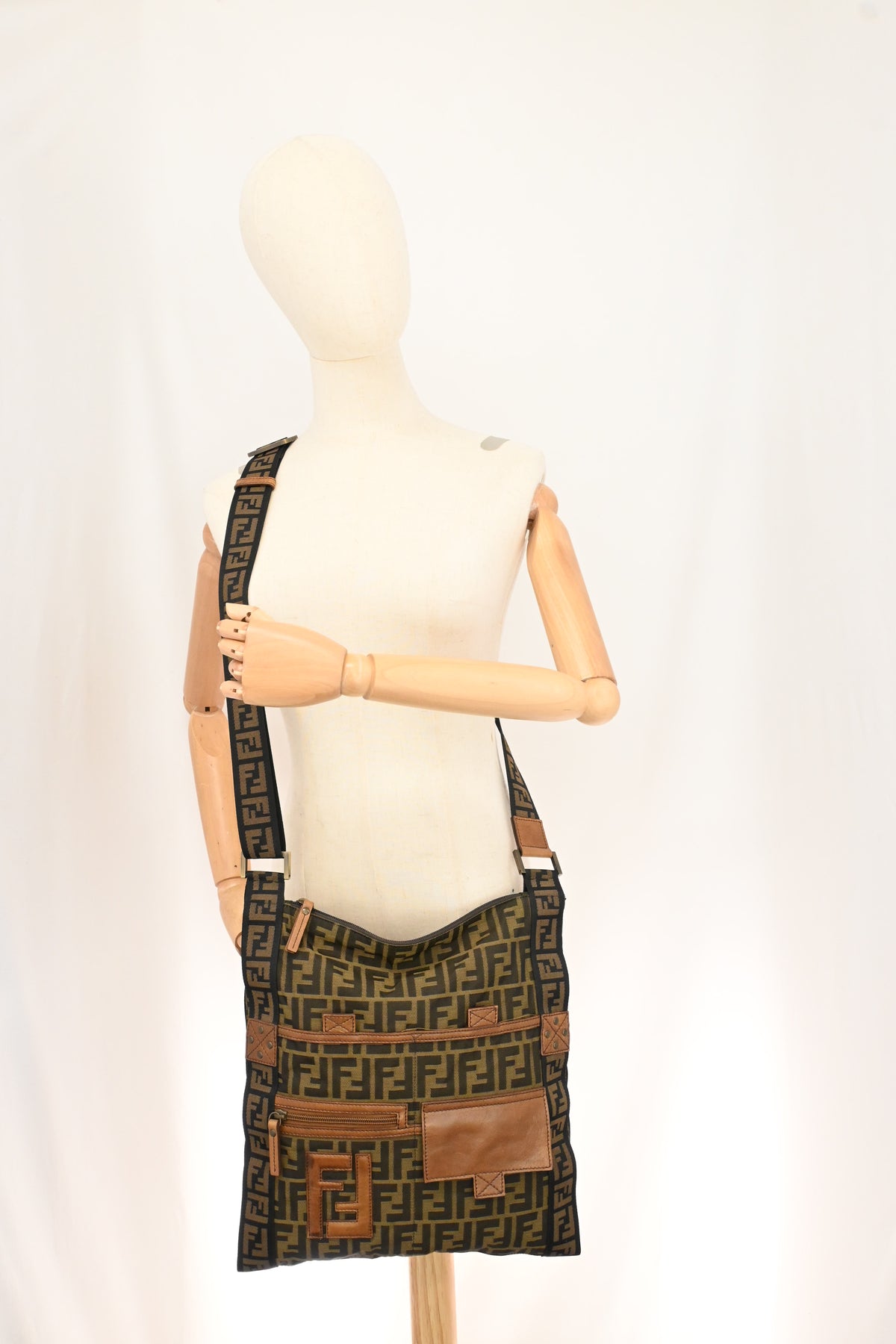 Fendi Crossbody in Zucca Canvas