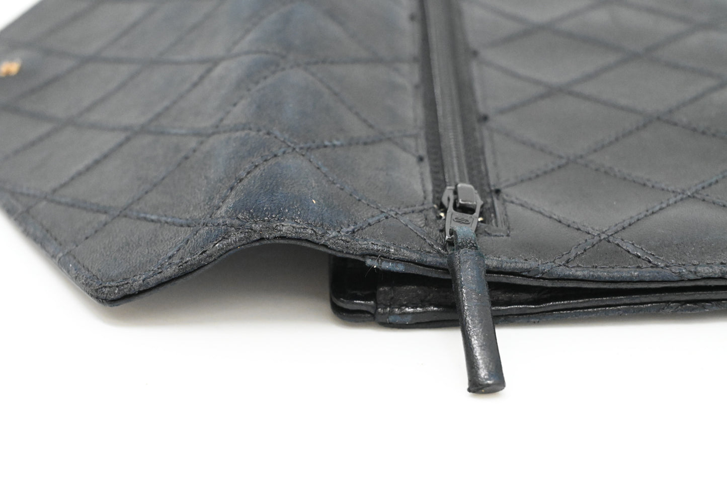 Chanel Long Wallet in Black Leather