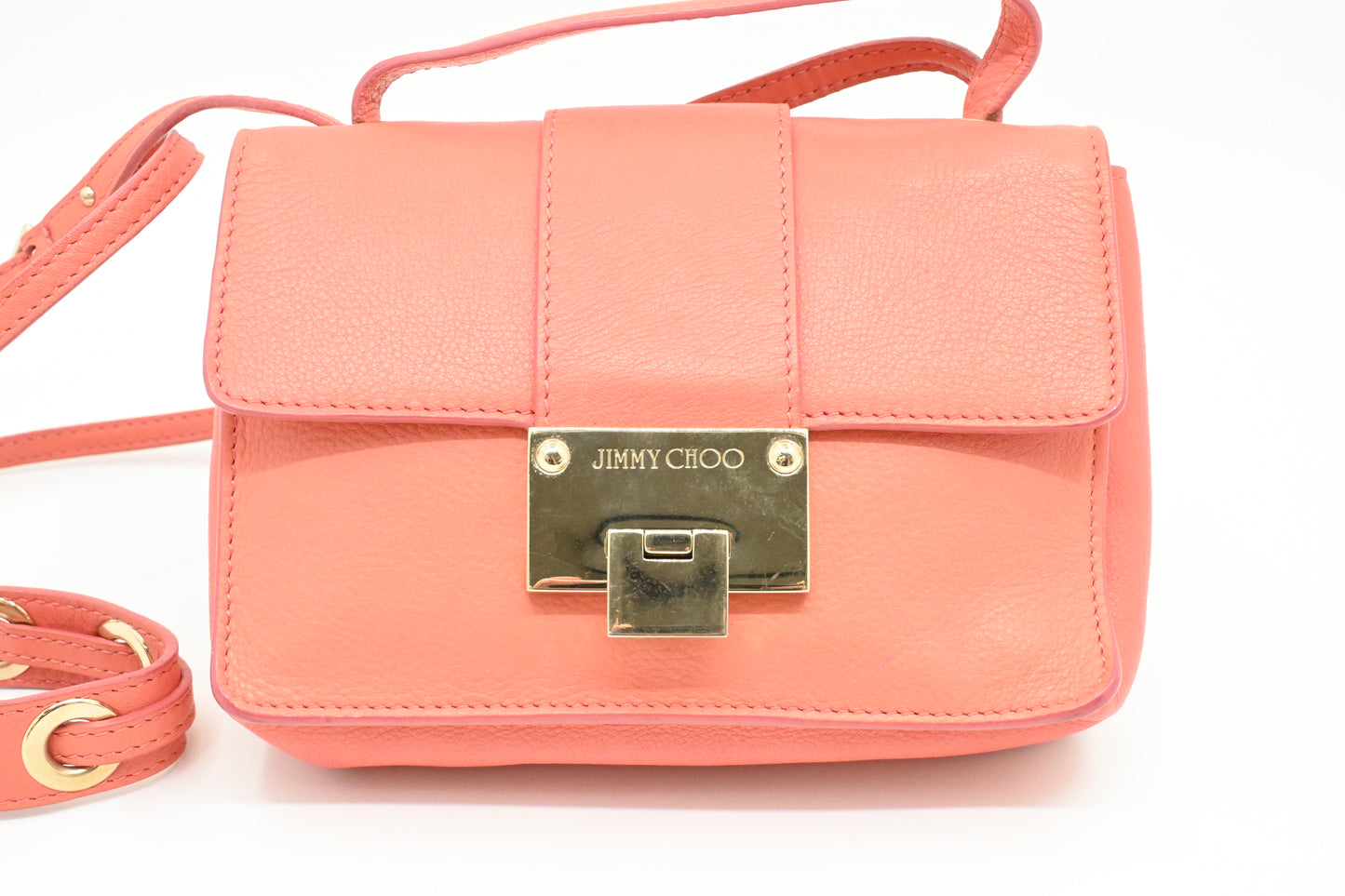 Jimmy Choo Rebel Crossbody Bag in Pink Leather