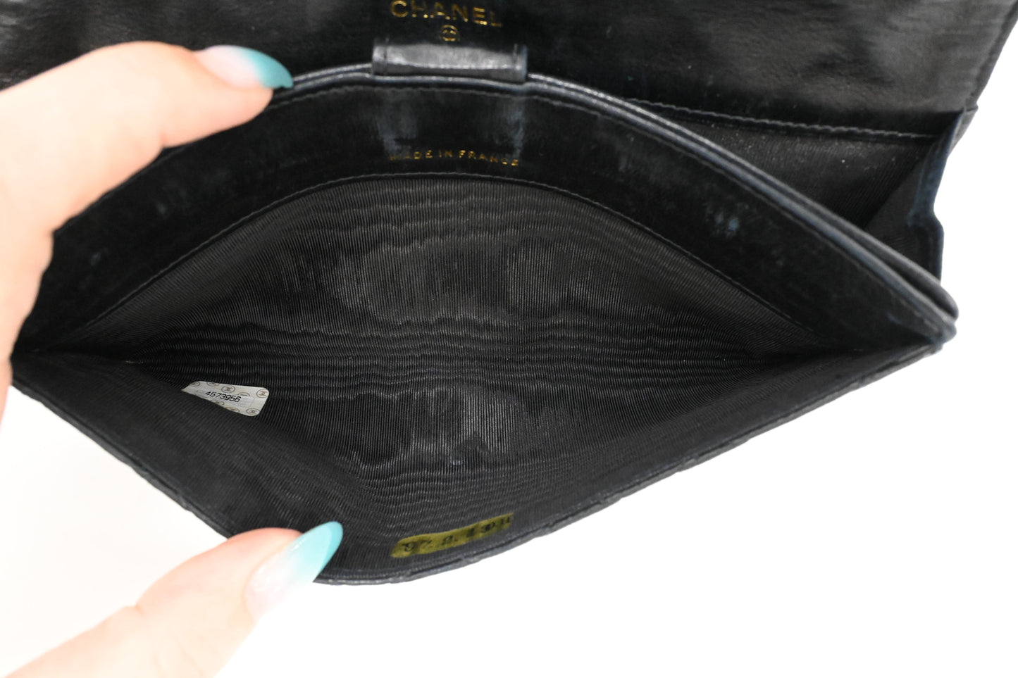 Chanel Long Wallet in Black Leather