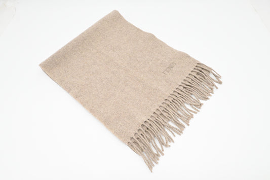Fendi Scarf in Beige Wool
