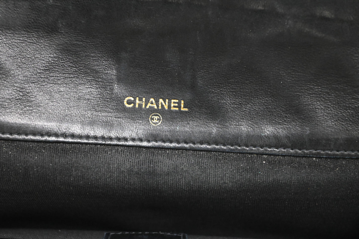 Chanel Long Wallet in Black Leather