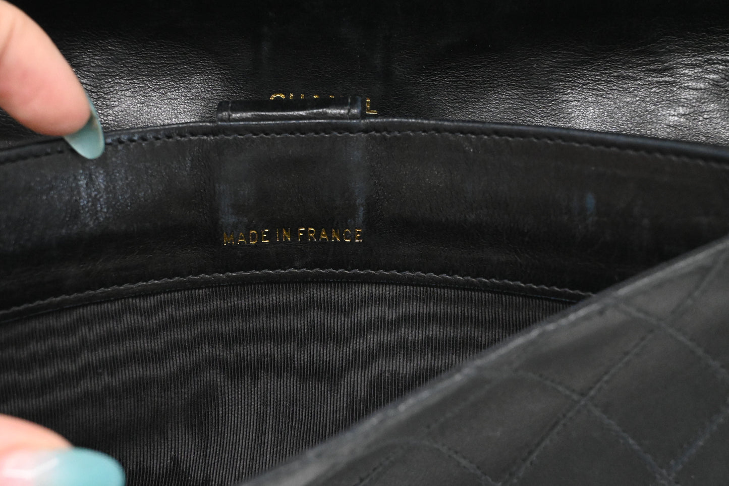 Chanel Long Wallet in Black Leather