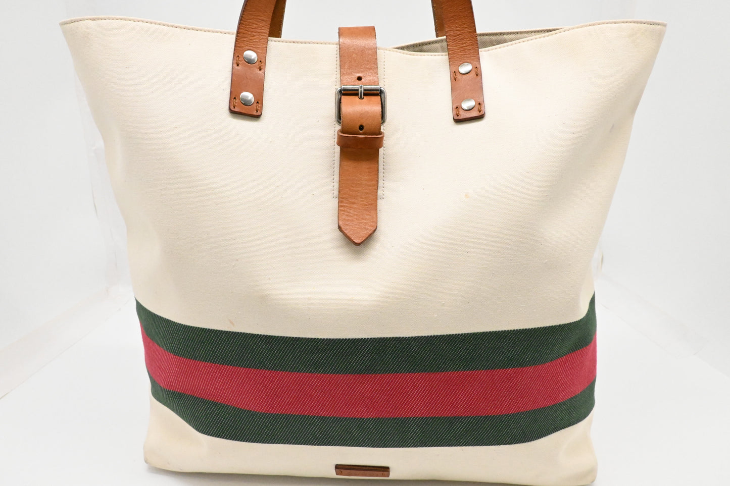 Gucci Tote Bag in White Canvas
