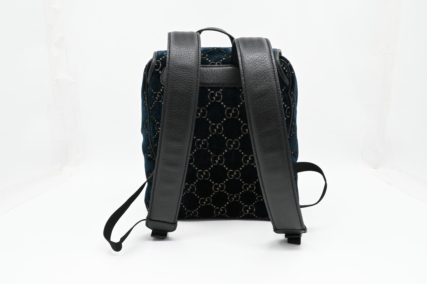 Gucci Backpack in GG Blue Velvet