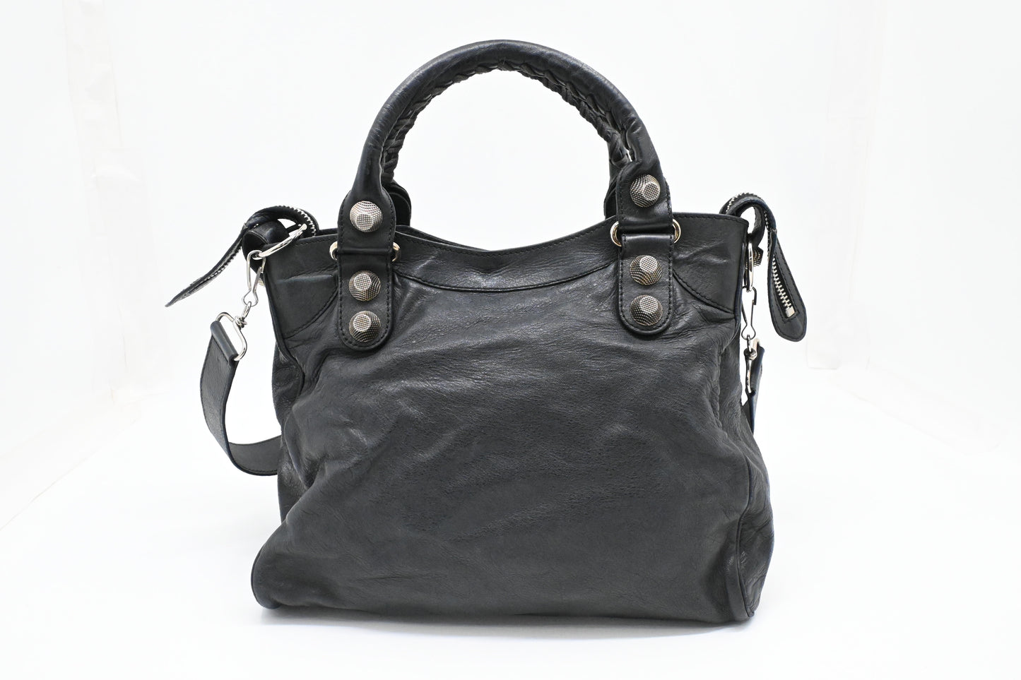 Balenciaga Giant Velo in Dark Blue Leather