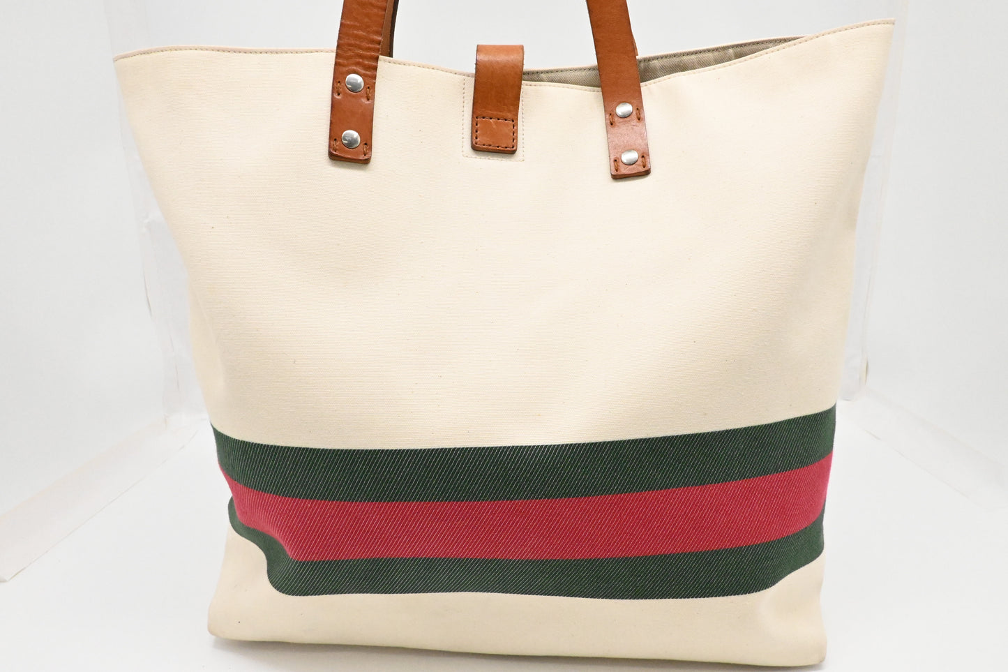 Gucci Tote Bag in White Canvas