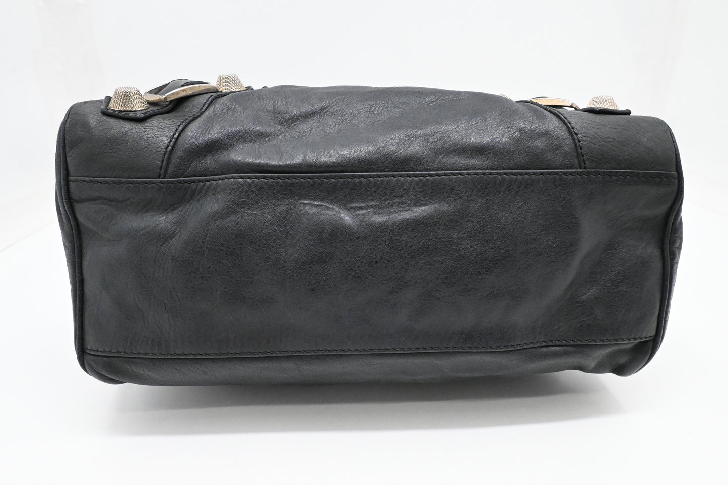 Balenciaga Giant Velo in Dark Blue Leather