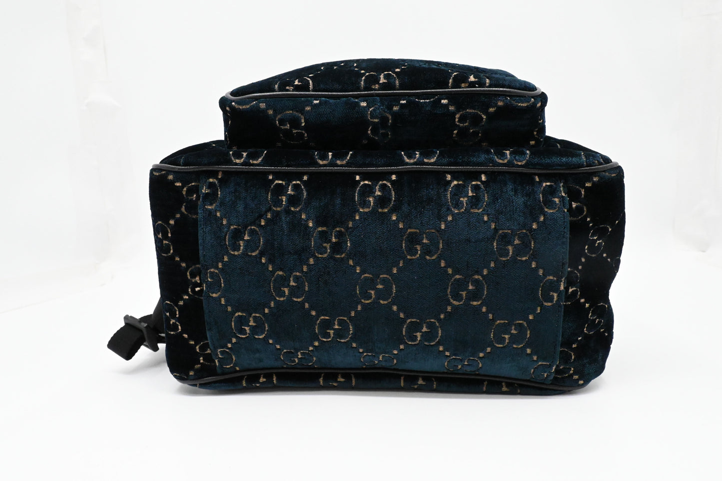 Gucci Backpack in GG Blue Velvet