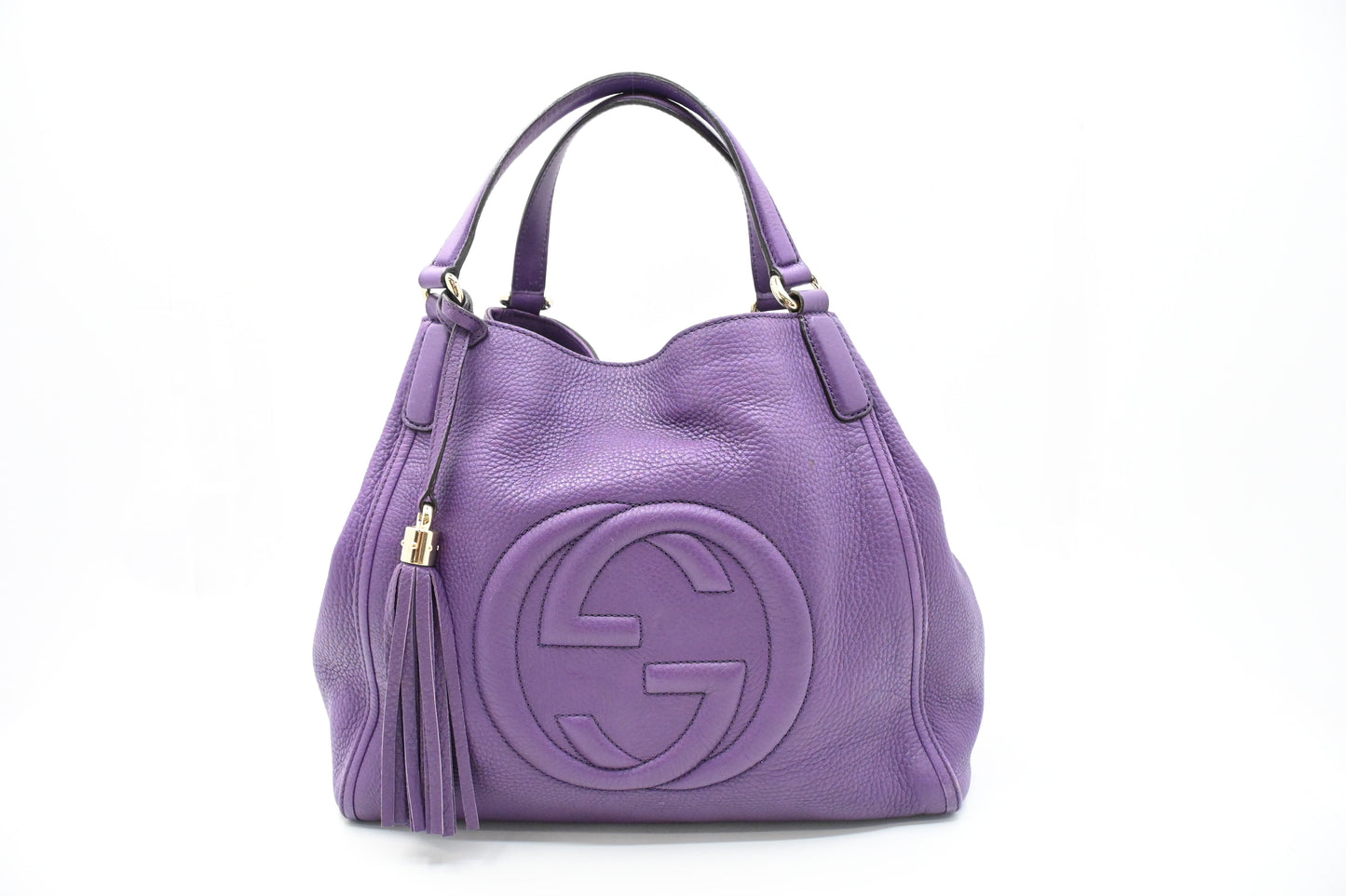 Gucci Soho Hobo Bag in Purple Leather