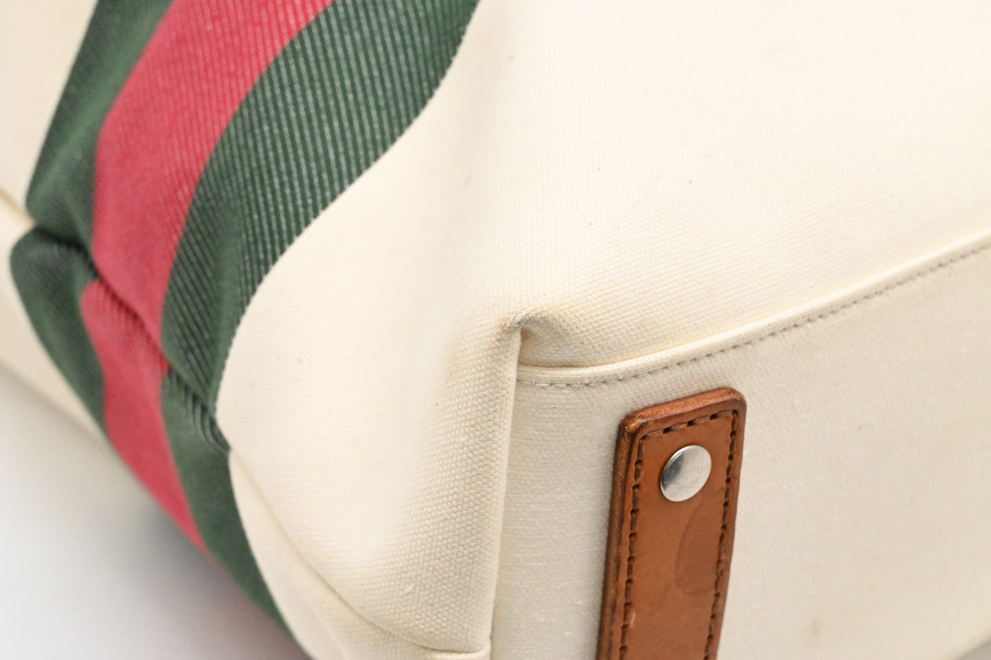 Gucci Tote Bag in White Canvas