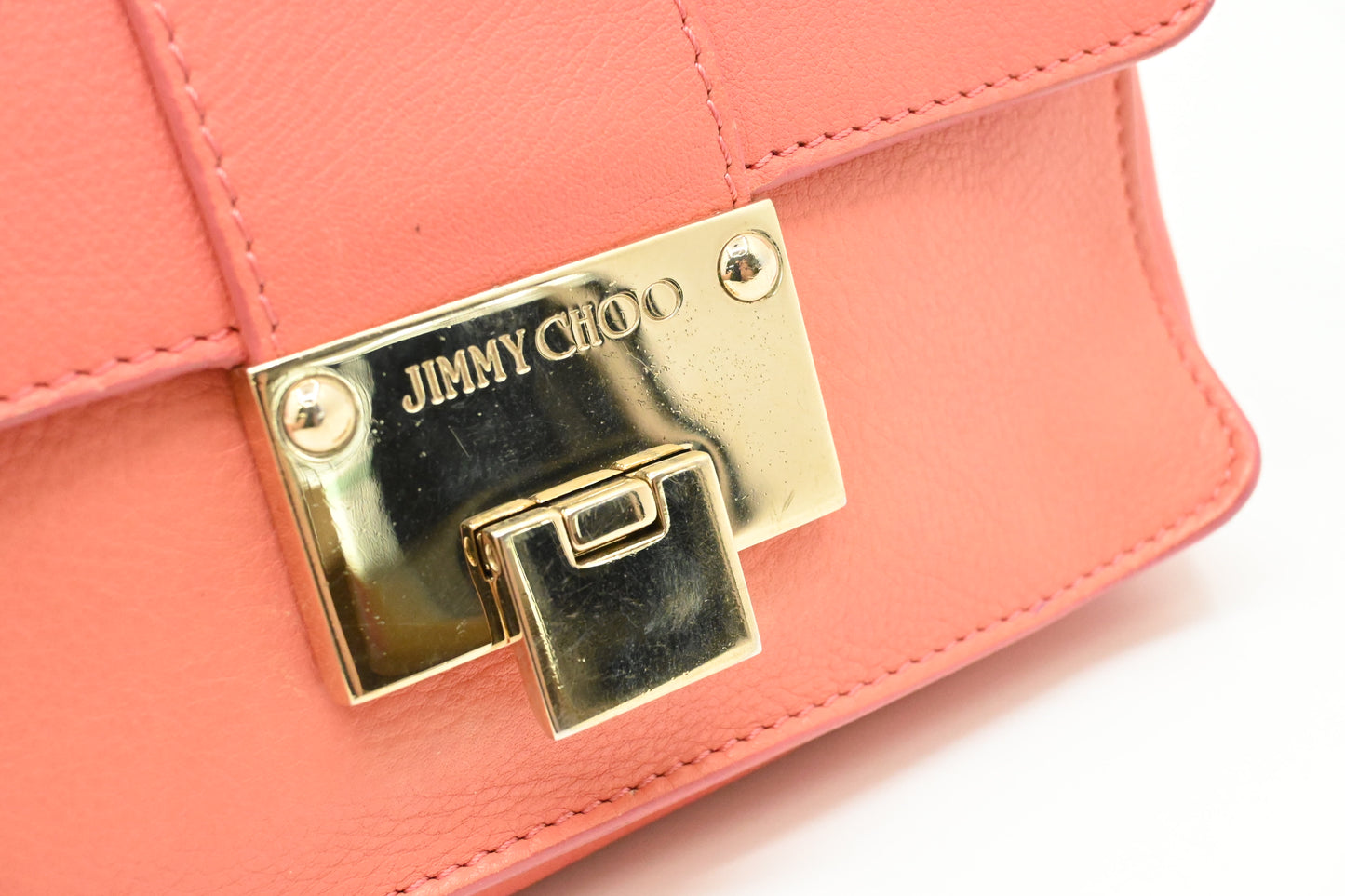Jimmy Choo Rebel Crossbody Bag in Pink Leather