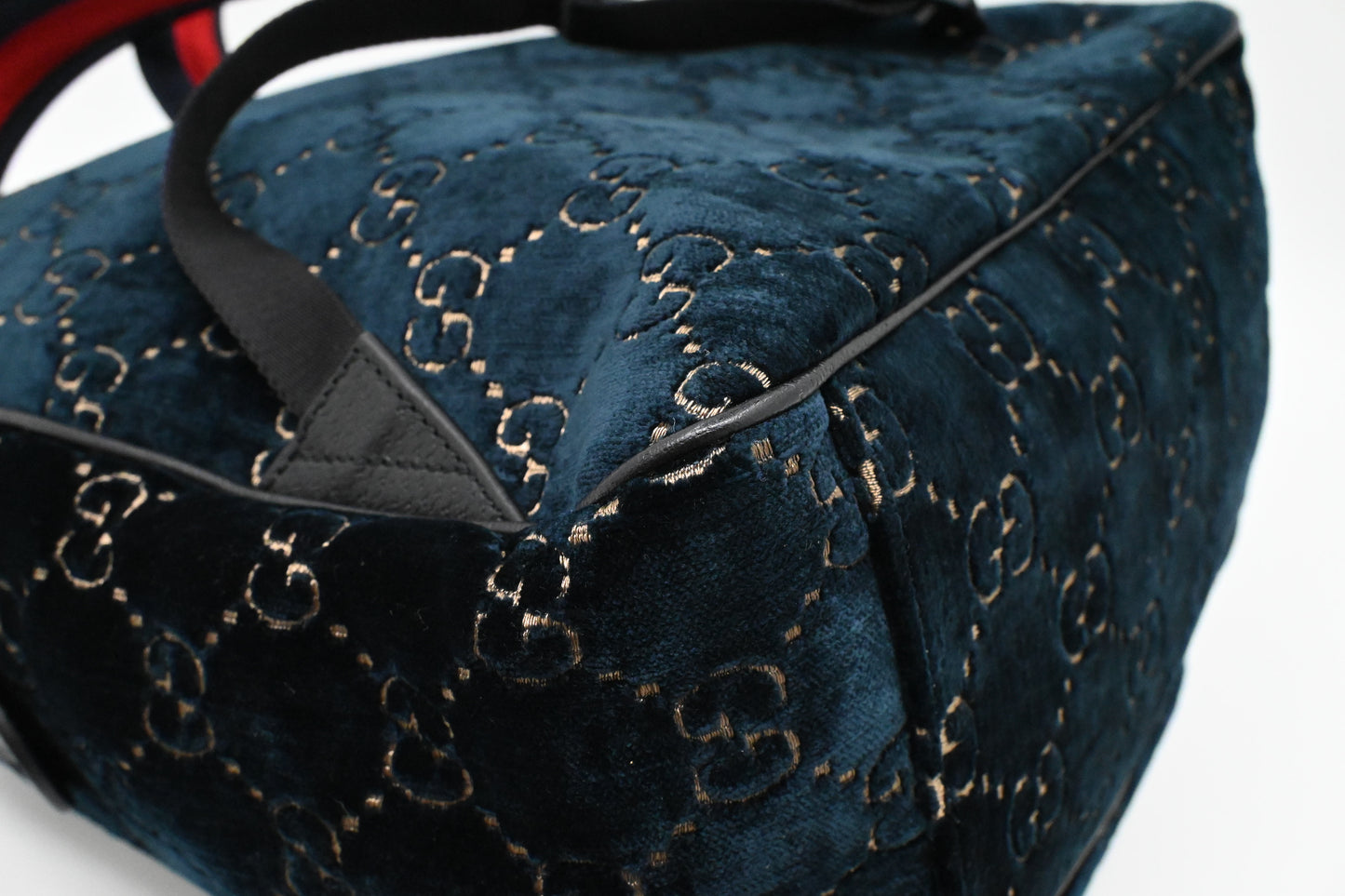 Gucci Backpack in GG Blue Velvet