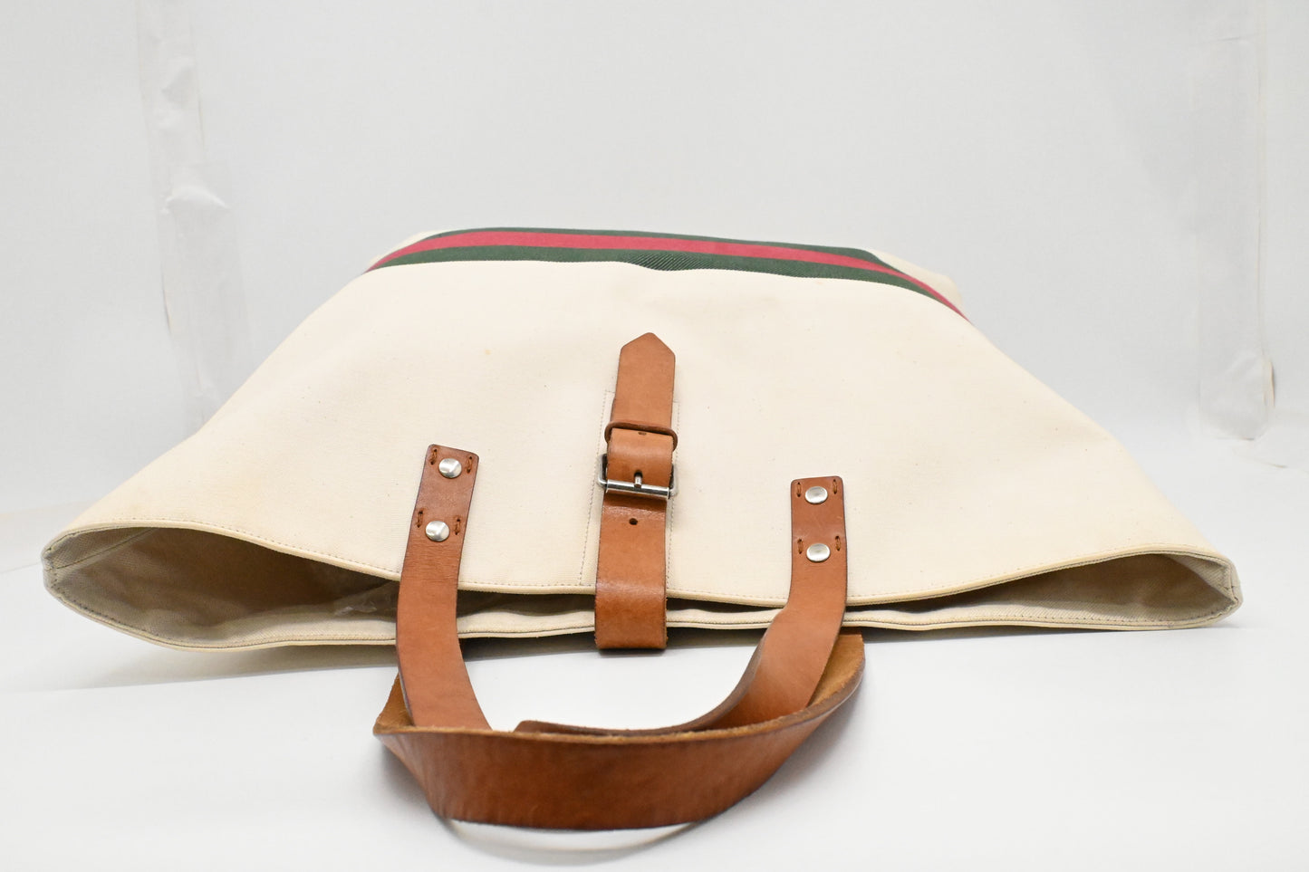 Gucci Tote Bag in White Canvas
