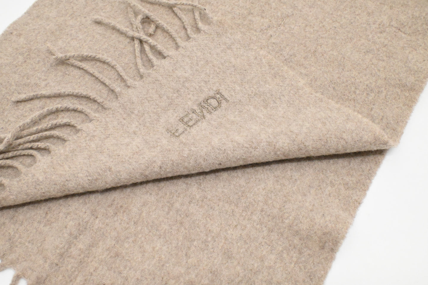 Fendi Scarf in Beige Wool