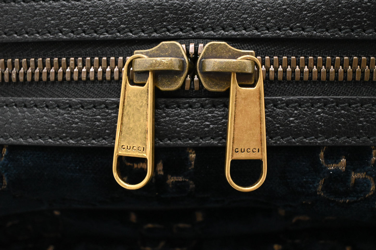 Gucci Backpack in GG Blue Velvet