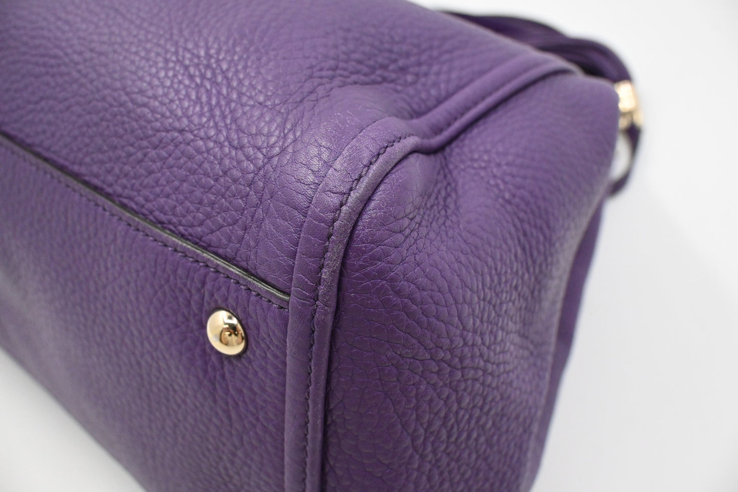Gucci Soho Hobo Bag in Purple Leather