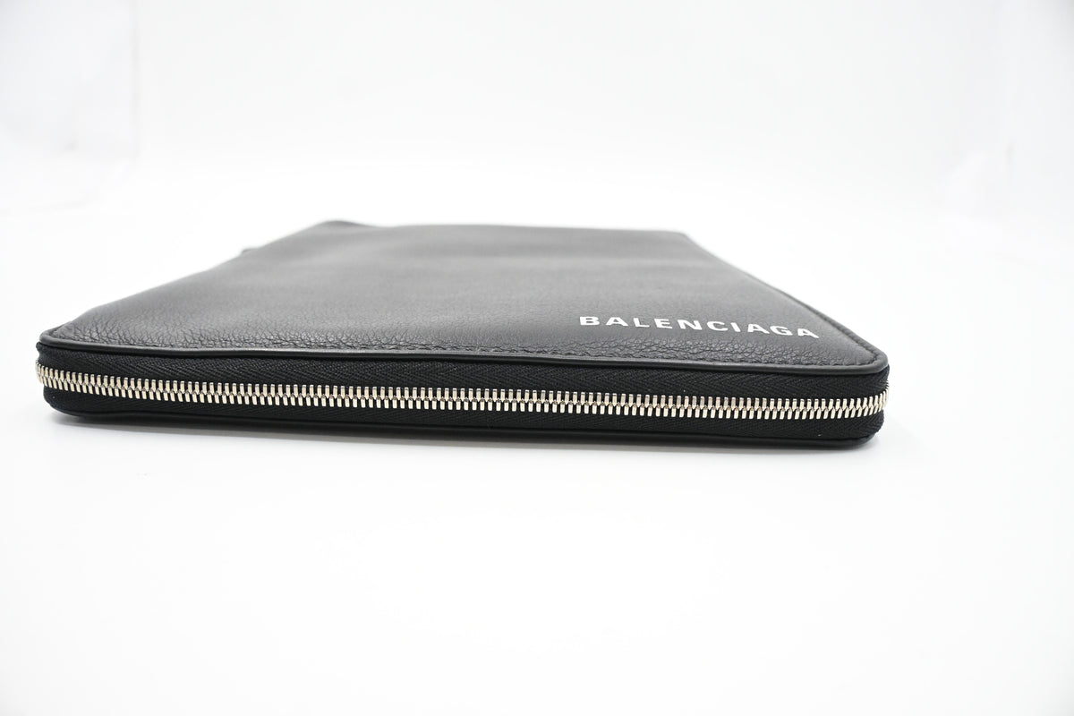 Balenciaga Tablet Case in Black Leather