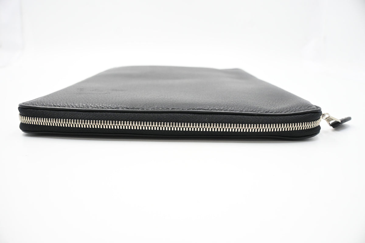 Balenciaga Tablet Case in Black Leather