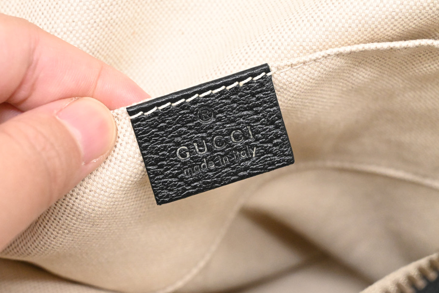 Gucci Backpack in GG Blue Velvet