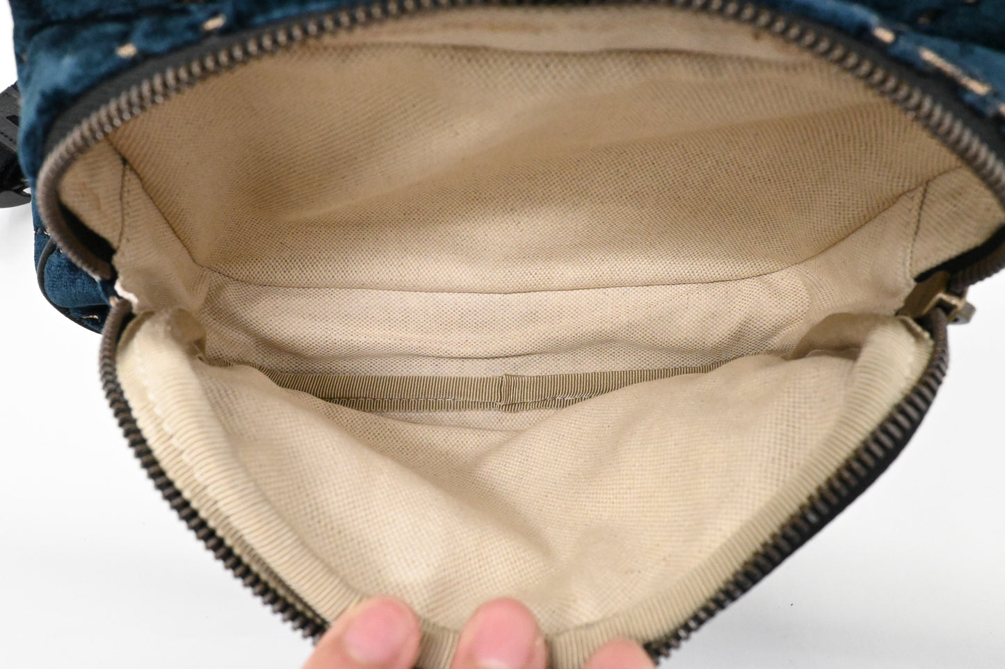 Gucci Backpack in GG Blue Velvet