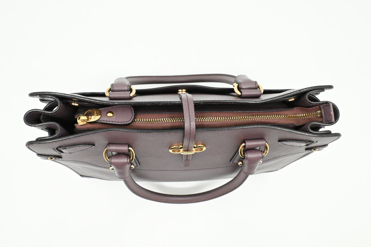 Ferragamo Handbag in Light Purple Leather