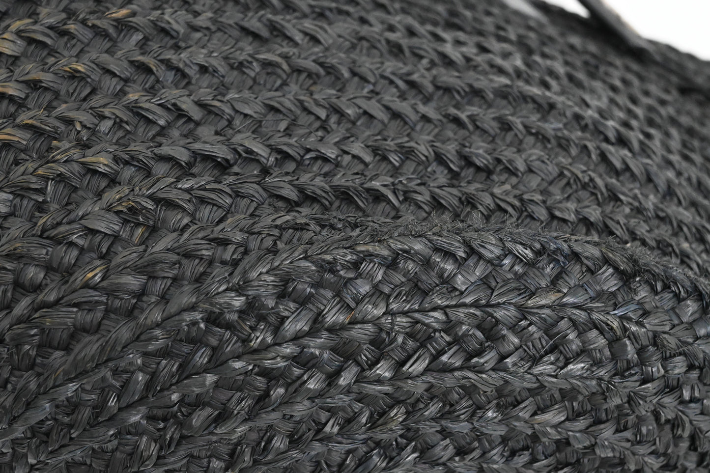 YSL Saint Laurent Tote Bag in Black Raffia