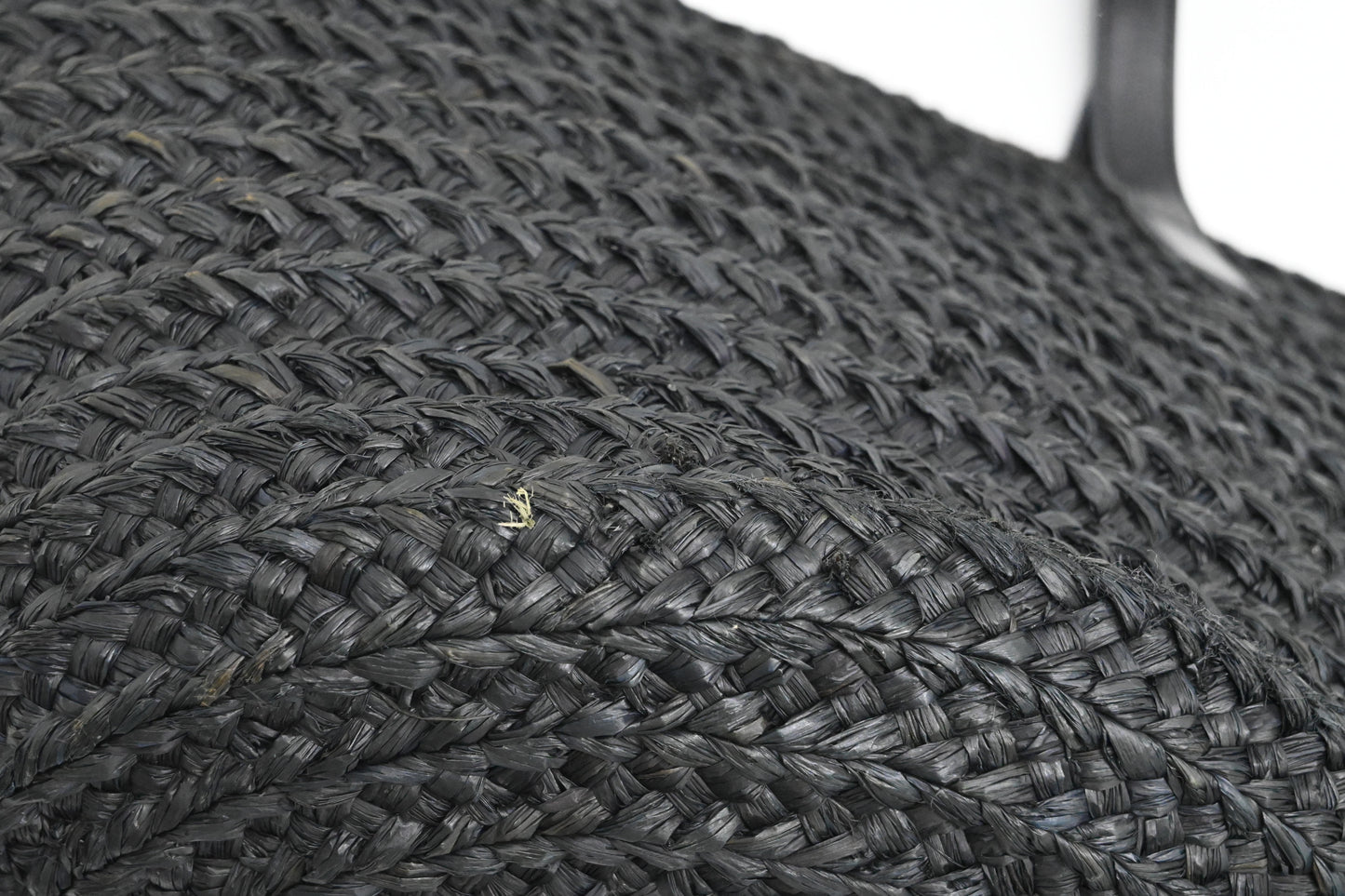 YSL Saint Laurent Tote Bag in Black Raffia