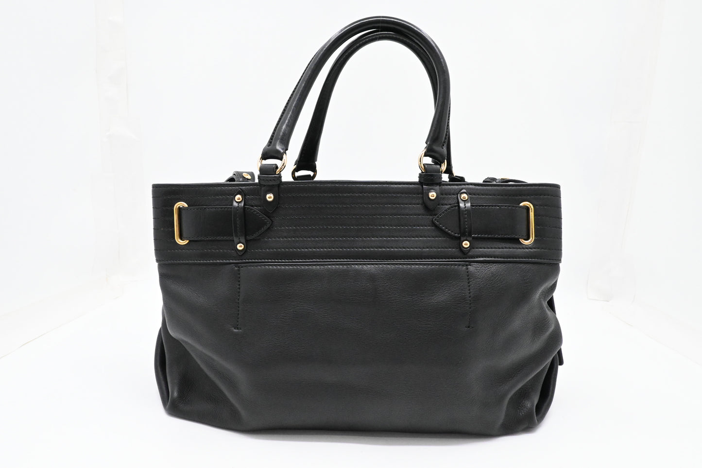 Ferragamo 2way Bag in Black Leather