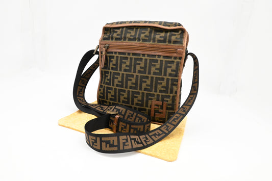 Fendi Crossbody in Zucca Canvas