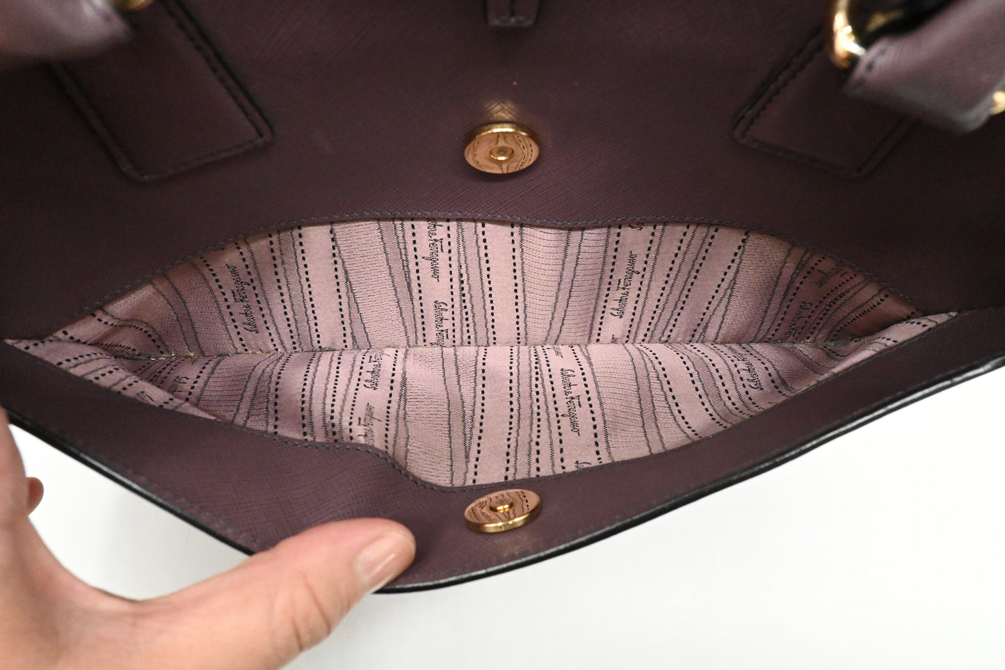 Ferragamo Handbag in Light Purple Leather