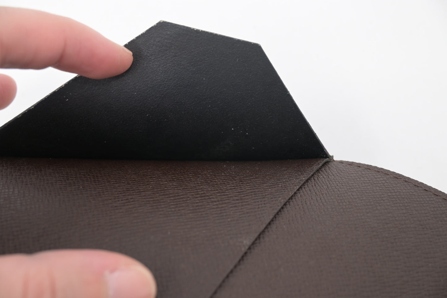 Louis Vuitton Agenda Cover in Damier Ebene Canvas
