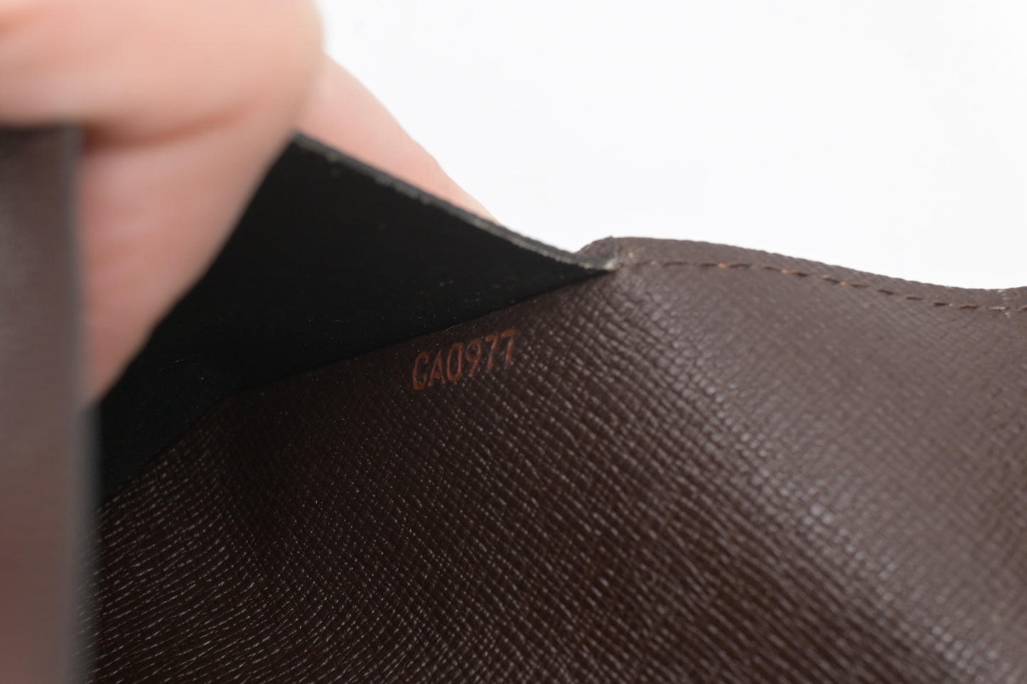 Louis Vuitton Agenda Cover in Damier Ebene Canvas