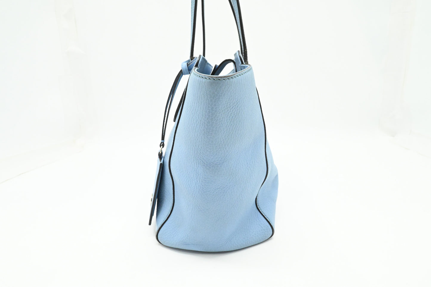Gucci Swing Tote in Light Blue Leather