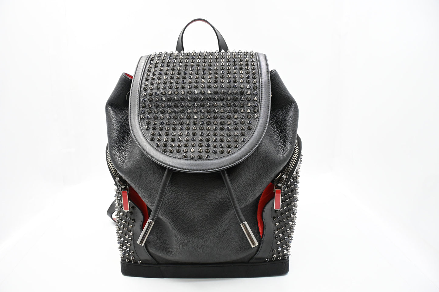 Louboutin Explorafunk Backpack in Black Studded Leather