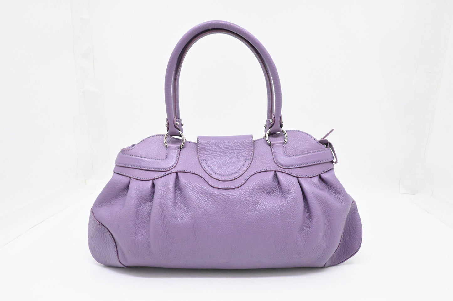 Ferragamo Marisa Handbag in Purple Leather