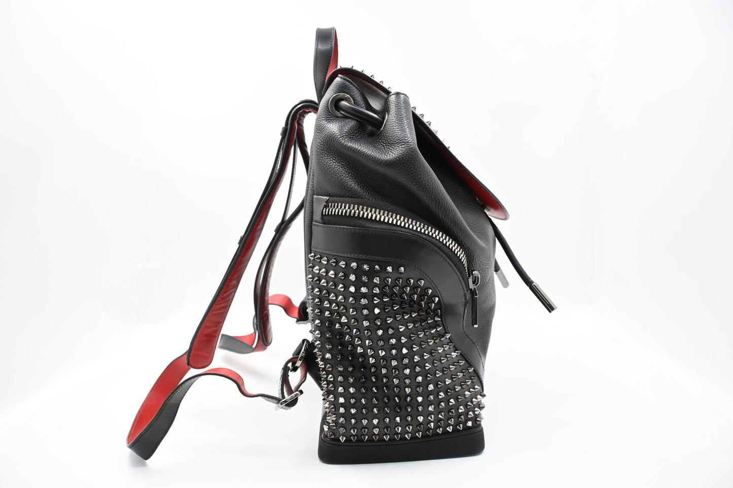 Louboutin Explorafunk Backpack in Black Studded Leather
