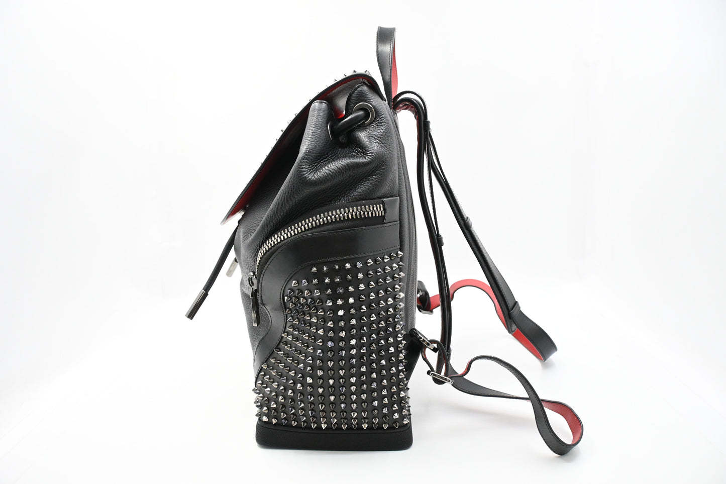 Louboutin Explorafunk Backpack in Black Studded Leather