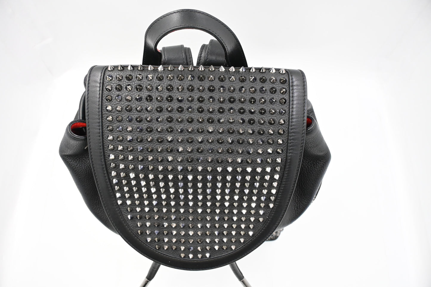 Louboutin Explorafunk Backpack in Black Studded Leather