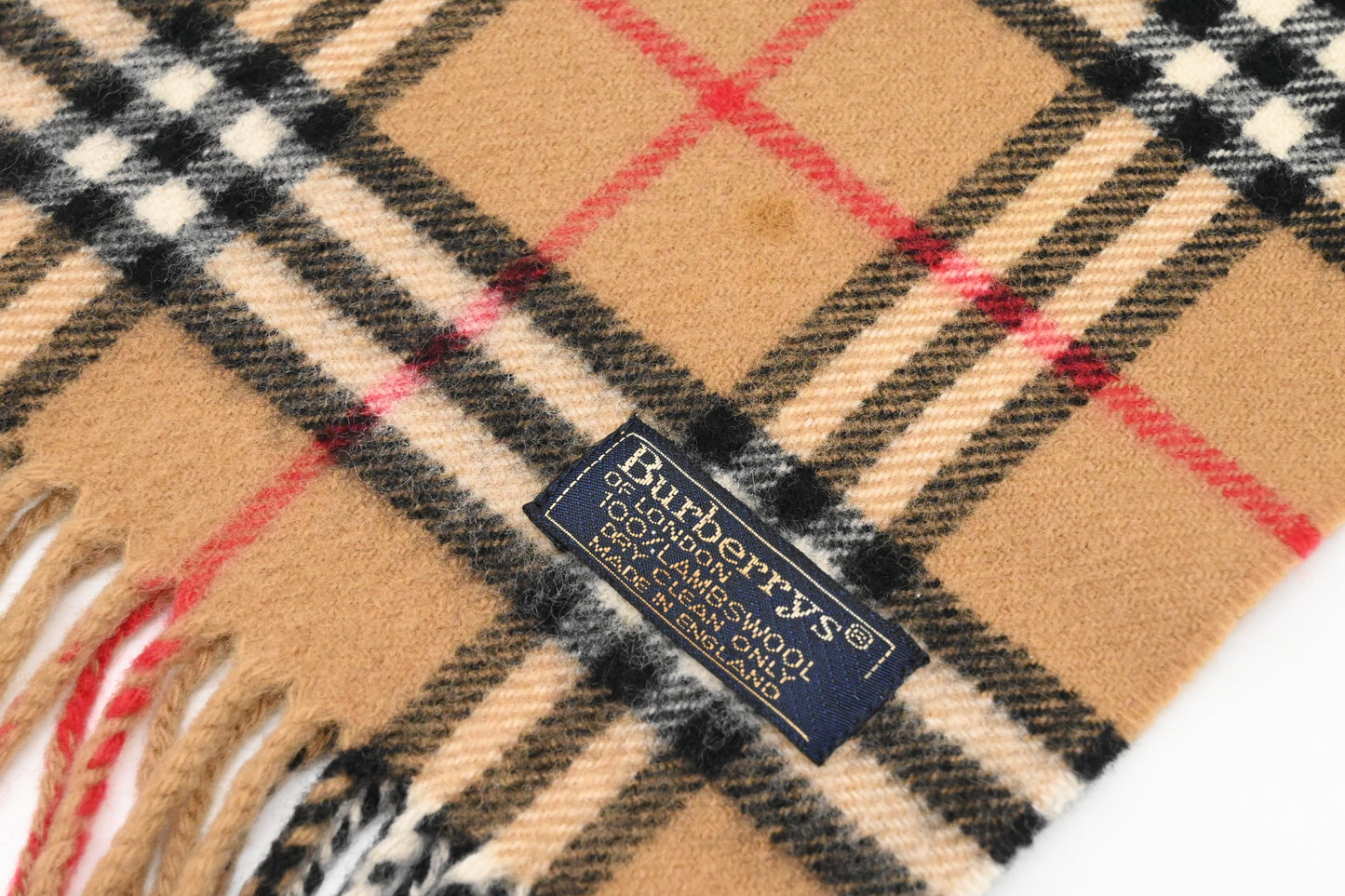 Burberry Scarf in Beige Lambswool