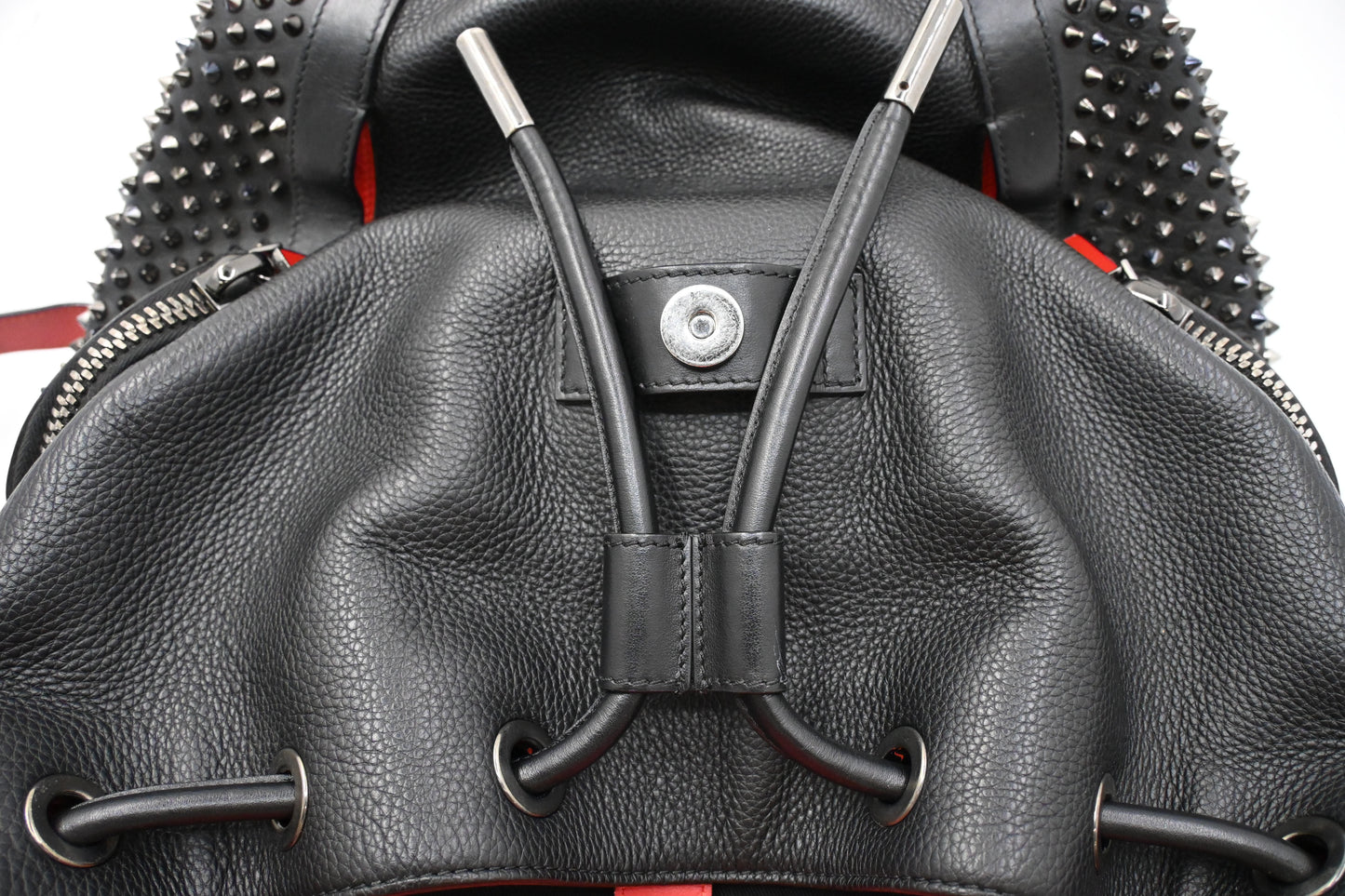 Louboutin Explorafunk Backpack in Black Studded Leather