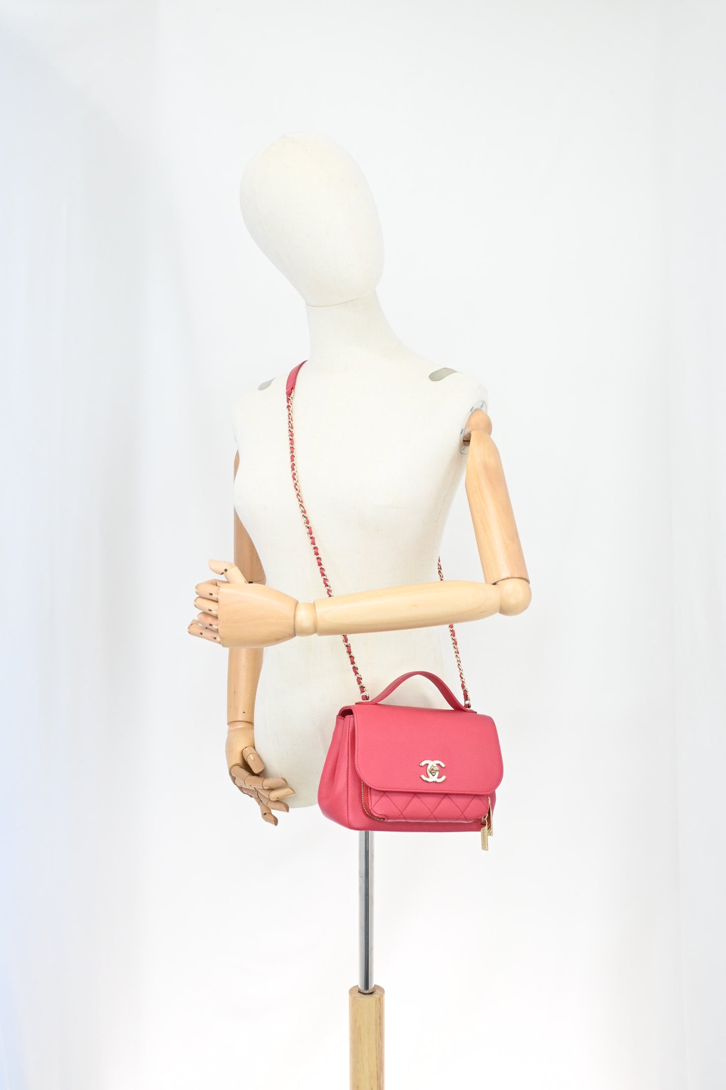 Chanel Small Business Affinity in Pink Caviar Leather