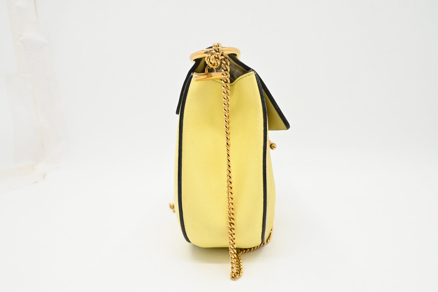 Chloe Drew Crossbody in Yellow Leather and Suede