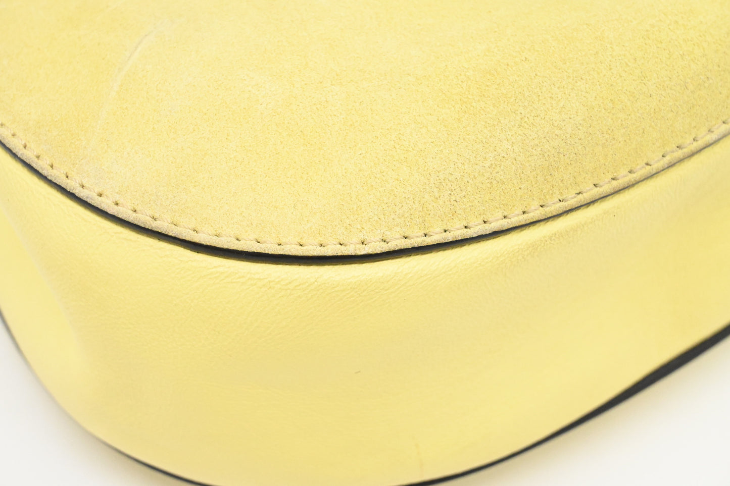 Chloe Drew Crossbody in Yellow Leather and Suede