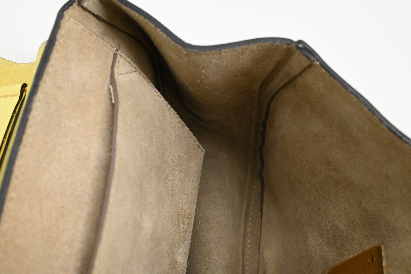 Chloe Drew Crossbody in Yellow Leather and Suede