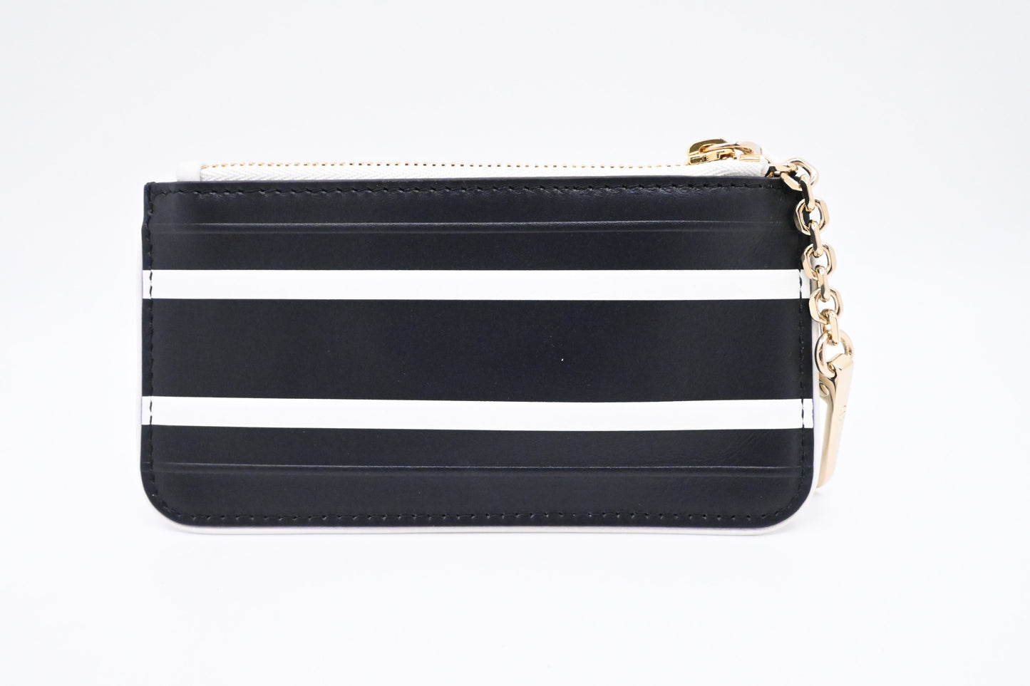 Dior Vibe Key Case in Black and White Leather