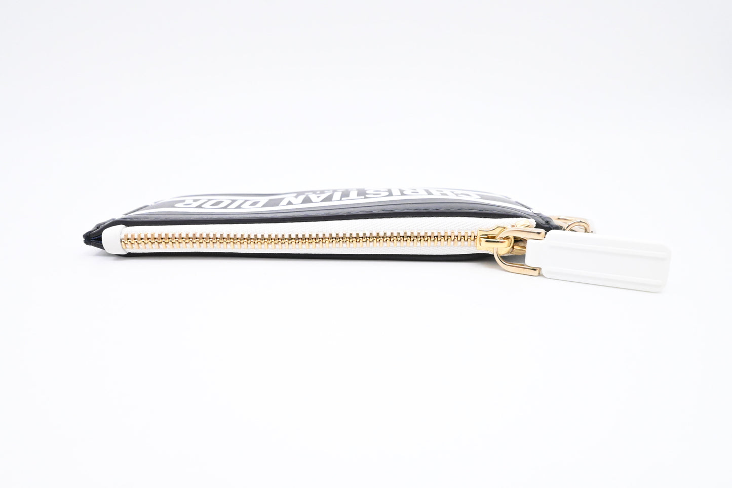 Dior Vibe Key Case in Black and White Leather